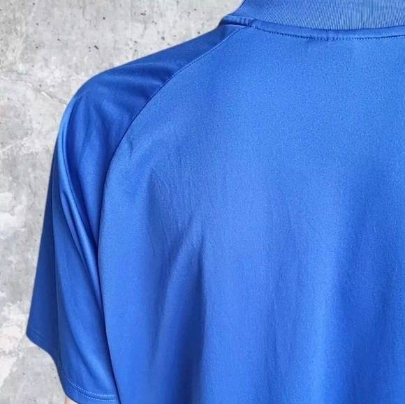 Nike Y2K Soccer Jersey Mens XL Blue Striped Training T-Shirt Center Swoosh Logo - Picture 6 of 13